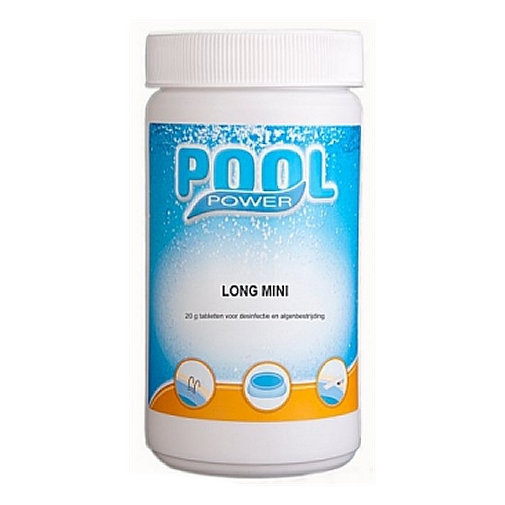 Pool power mini flacon 1 kg chloortabletten 20 gram