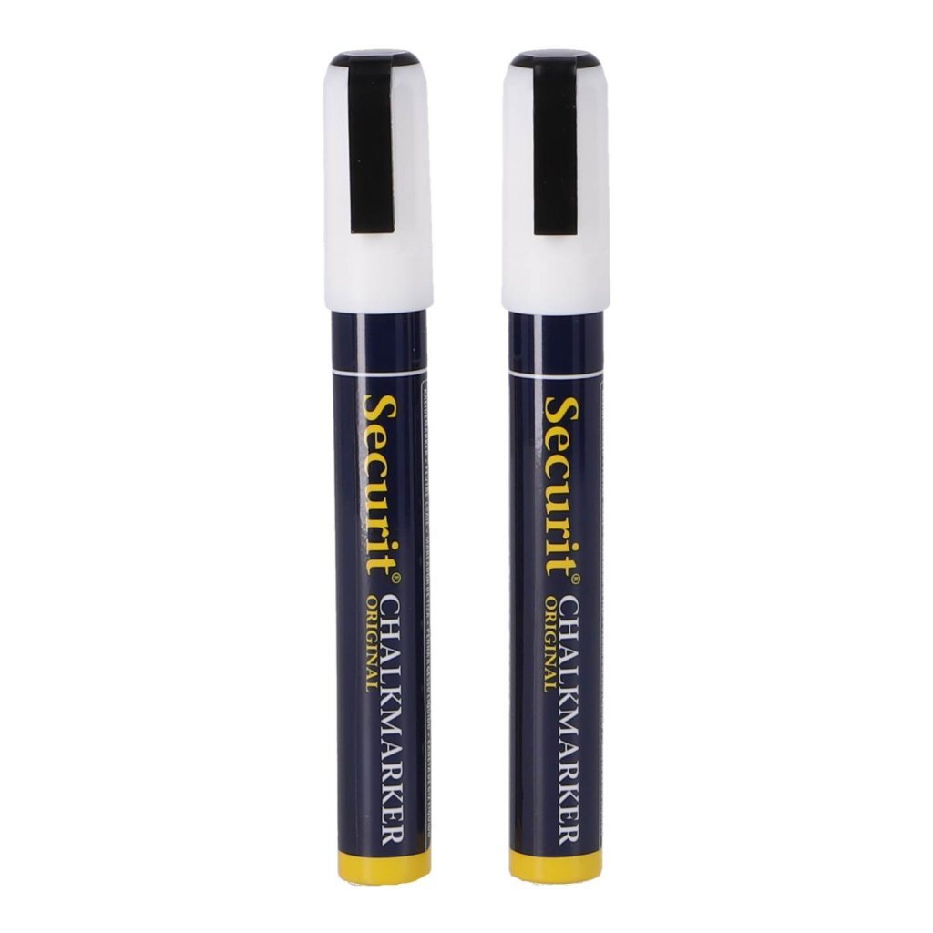 Quantore securit krijtstiften 2-6 mm wit 2 stuks