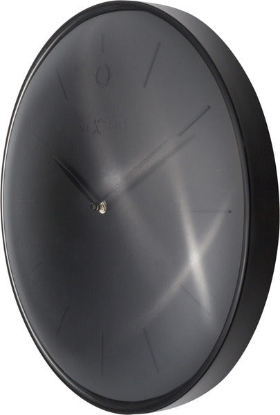 NeXtime ne-3235zw Wanduhr Glamour ø40 Metall Schwarz