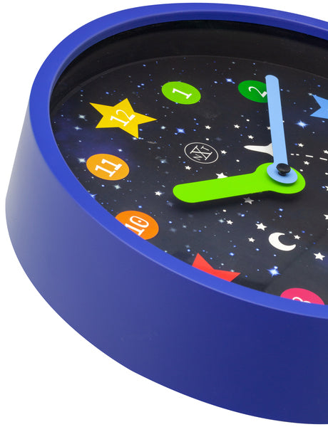 Nextime nx-7356 wandklok nxt apollo dia 30cm kunststof blauw