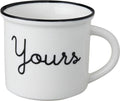 Dutch Rose schwarz-weiße Tasse, Ihre weiße