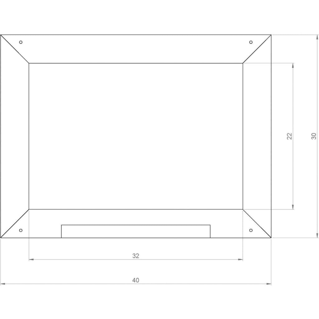 Axi Axi Kreidetafel Grau Schwarz 41 cm