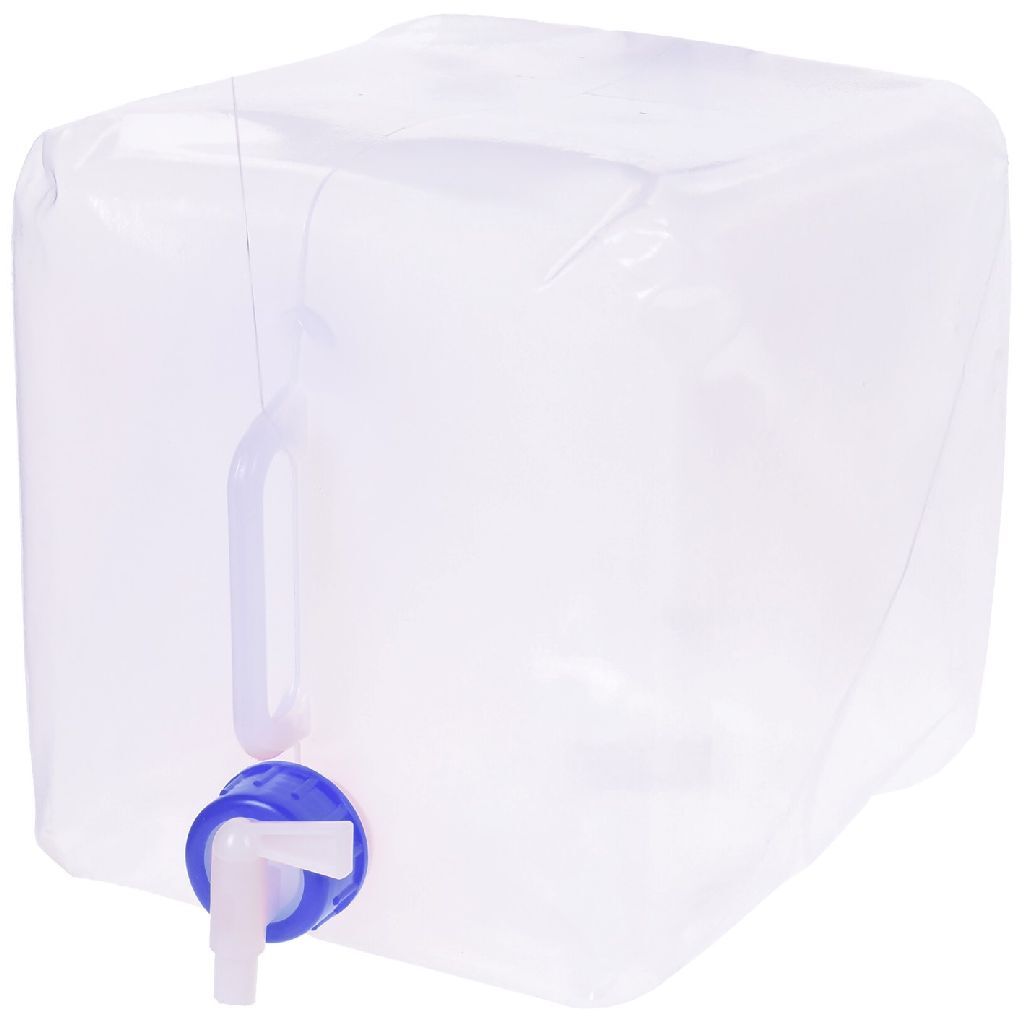 Einfacher faltbarer Wassertank 10 l, weiß/blau