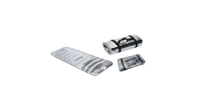 Einfache Campingmatte aus Aluminium, 190 x 60 cm