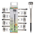 Pro Garden Solarlampe 360 ​​mm Edelstahl, 7-teiliges Set