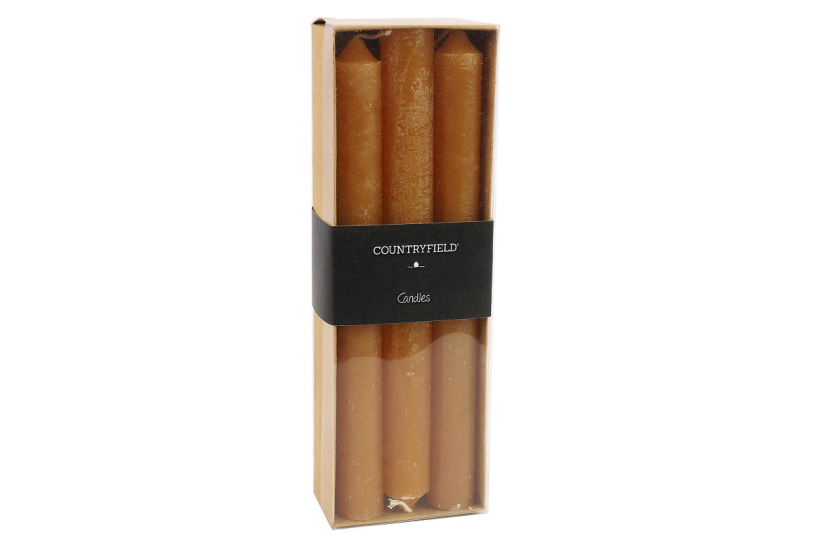 Countryfield dinerkaars vela 20cm 6 stuks - amber