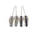 Countryfield hanger sandalen naturel wit 10cm