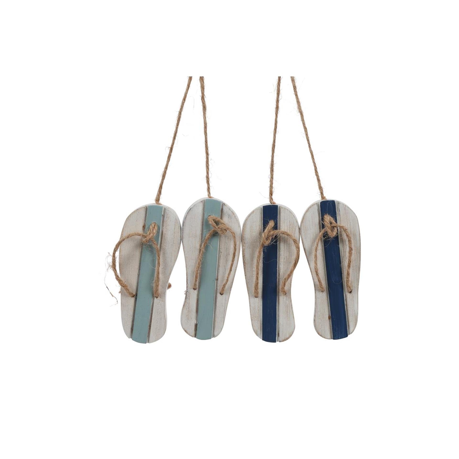 Countryfield hanger sandalen naturel wit 10cm