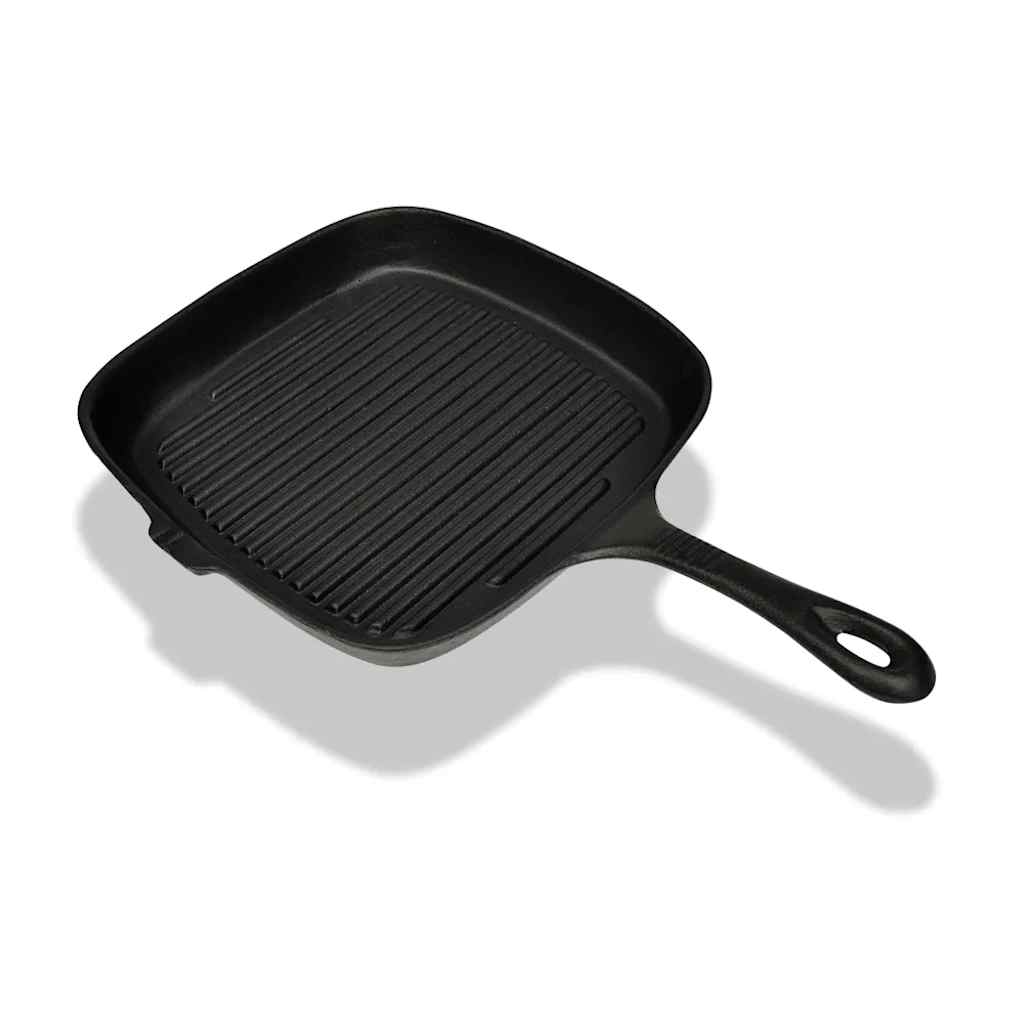 VidaXL Grillpfanne aus Gusseisen, 24 x 23 cm