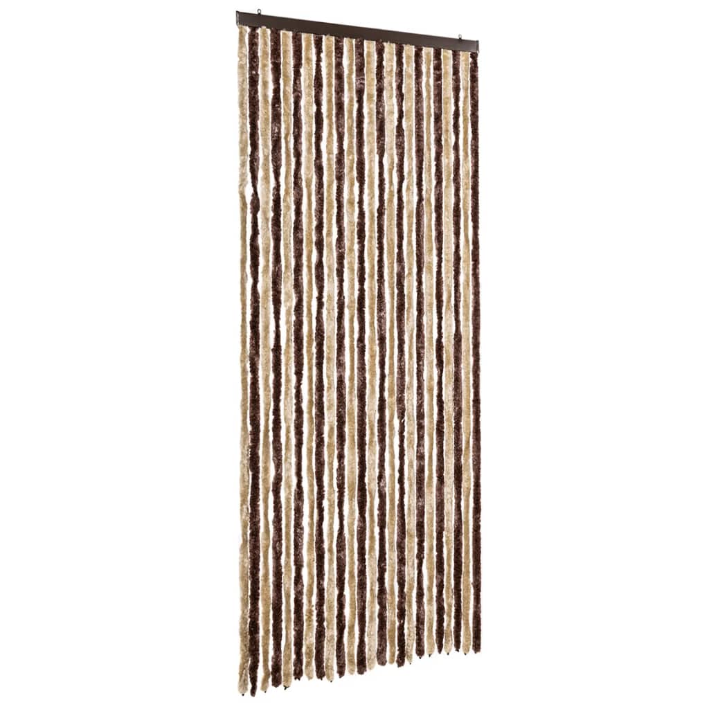VidaXL Fliegengitter 100x220 cm Chenille beige und hellbraun