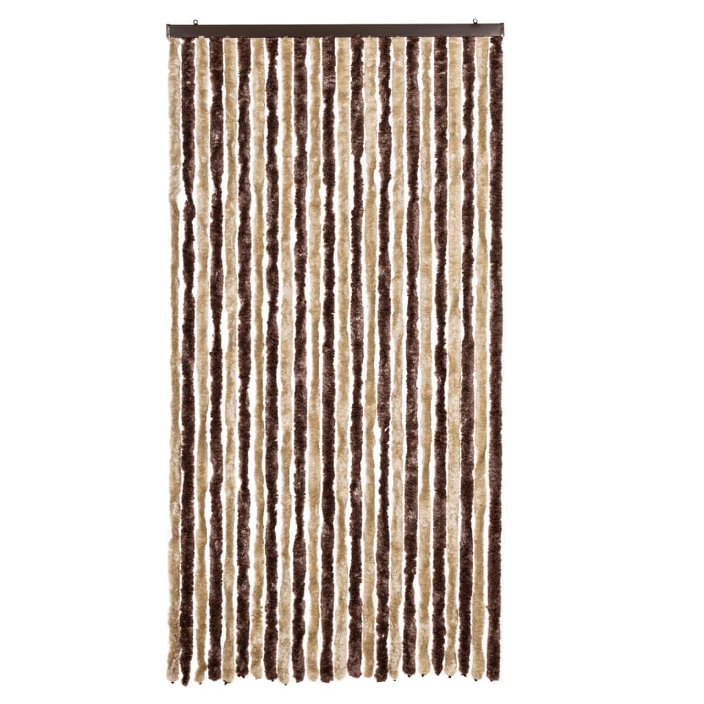 VidaXL Fliegengitter 100x220 cm Chenille beige und hellbraun
