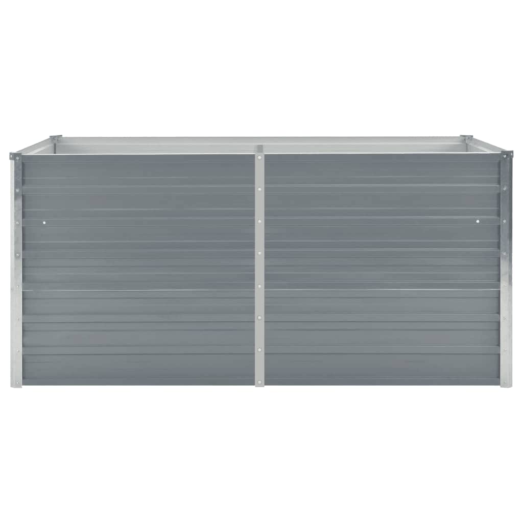 Vidaxl -Pflanzer erhöht 160 x 80 x 77 cm verzinkt Stahlgrau