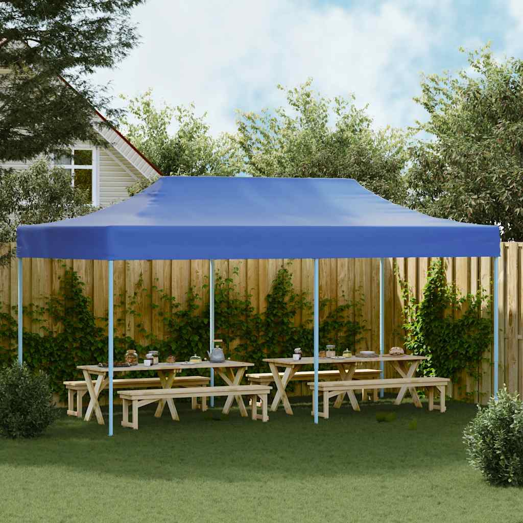 VIDAXL FALTING ZELT Pop-up 3x6 m blau