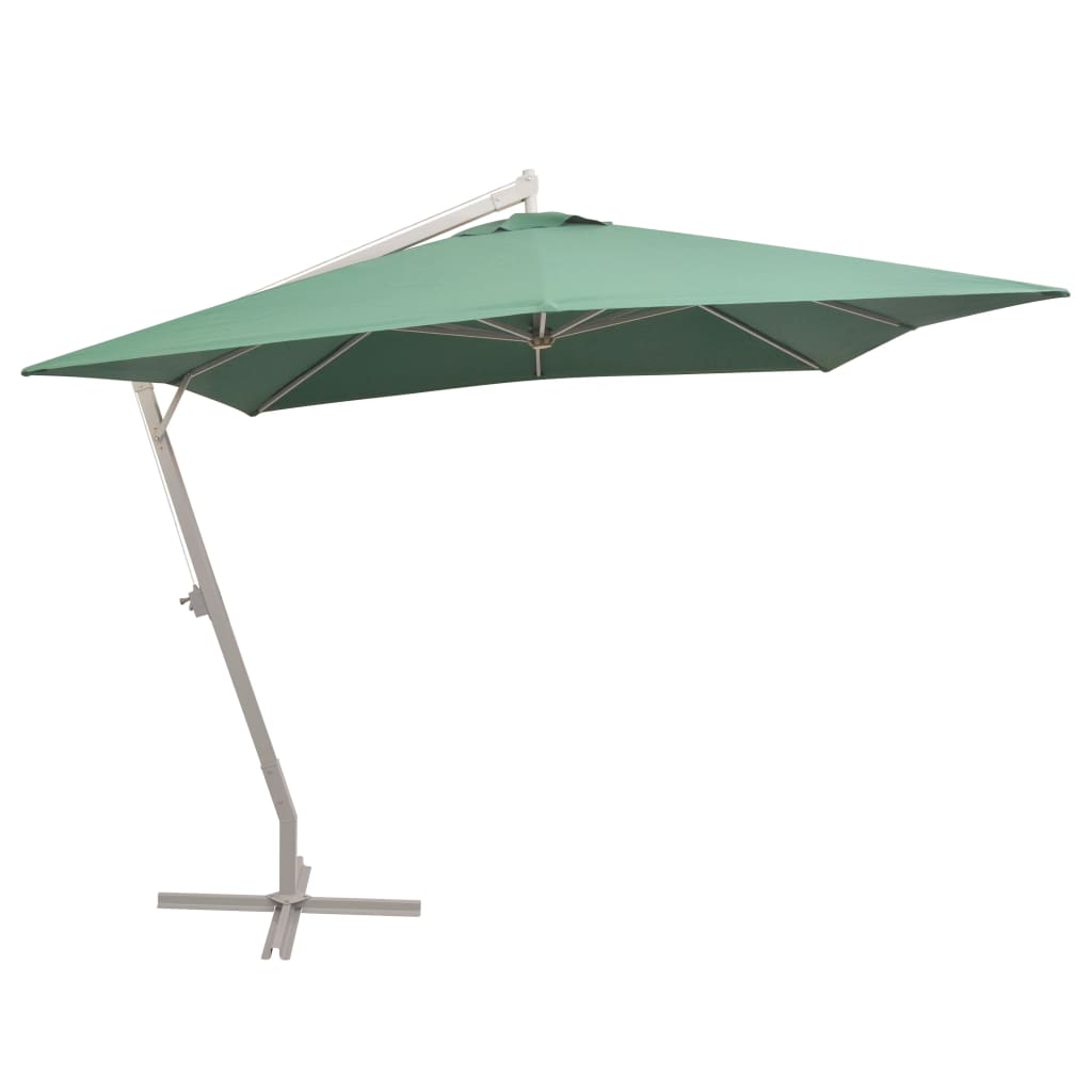VidaXL - Sonnenschirm mit Aluminiumstange 300x300 cm Grün