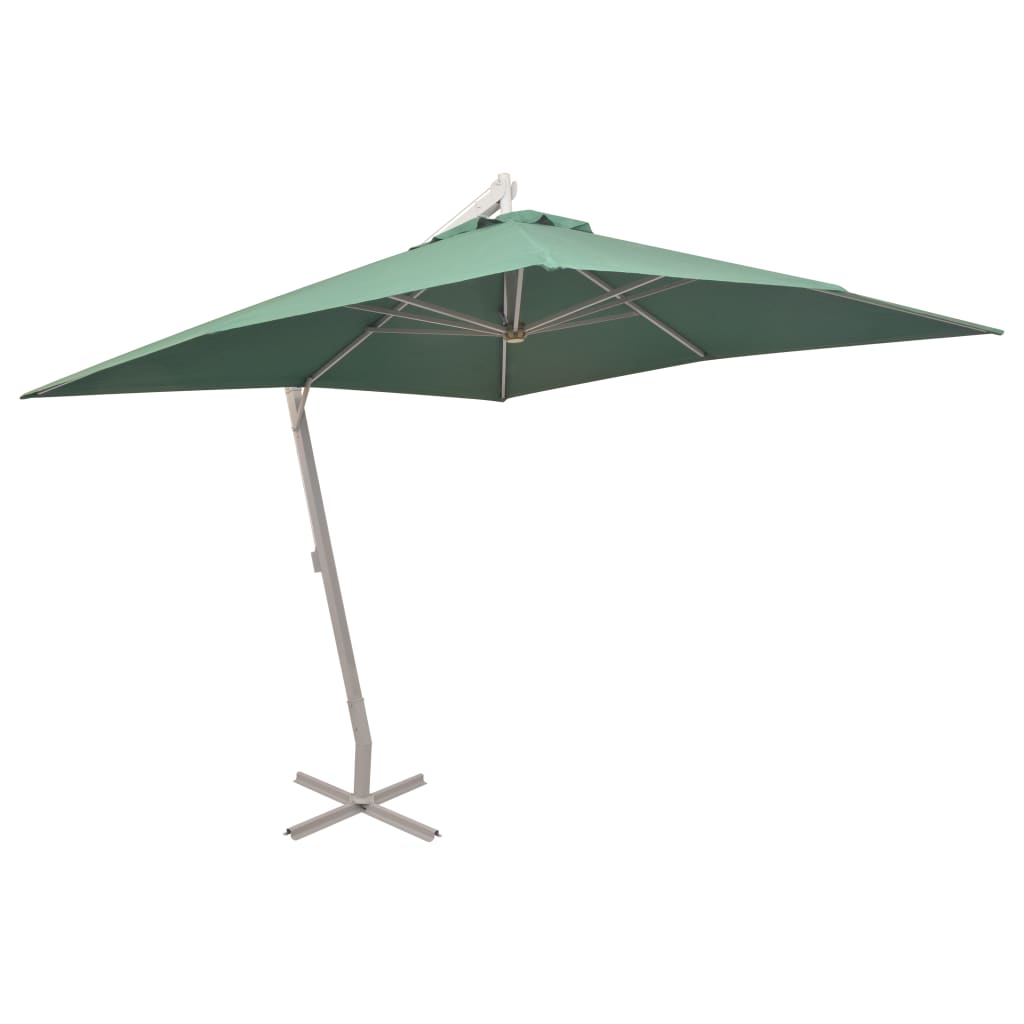 VidaXL - Sonnenschirm mit Aluminiumstange 300x300 cm Grün