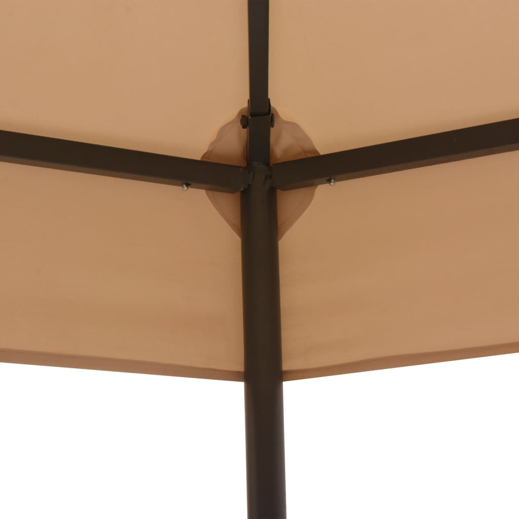 VidaXL Gartenschuppen 323x265 cm sechseckig beige