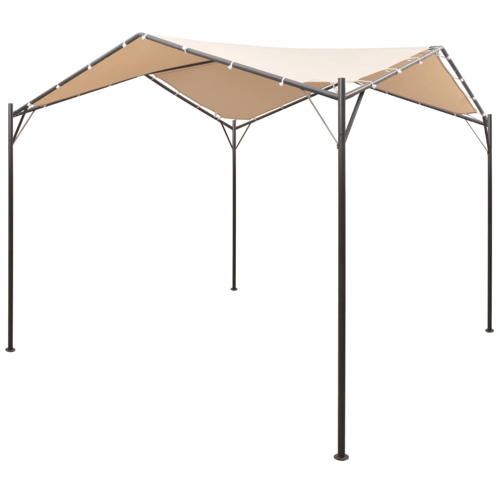 VidaXL Laube 4x4 m Stahl Beige