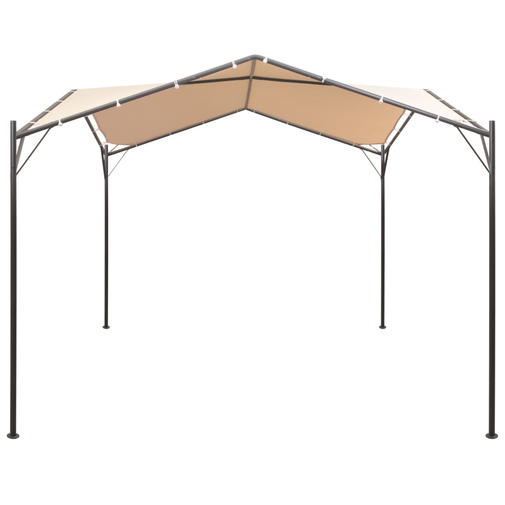 VidaXL Laube 4x4 m Stahl Beige