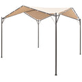 VidaXL Laube 3x3 m Stahl Beige