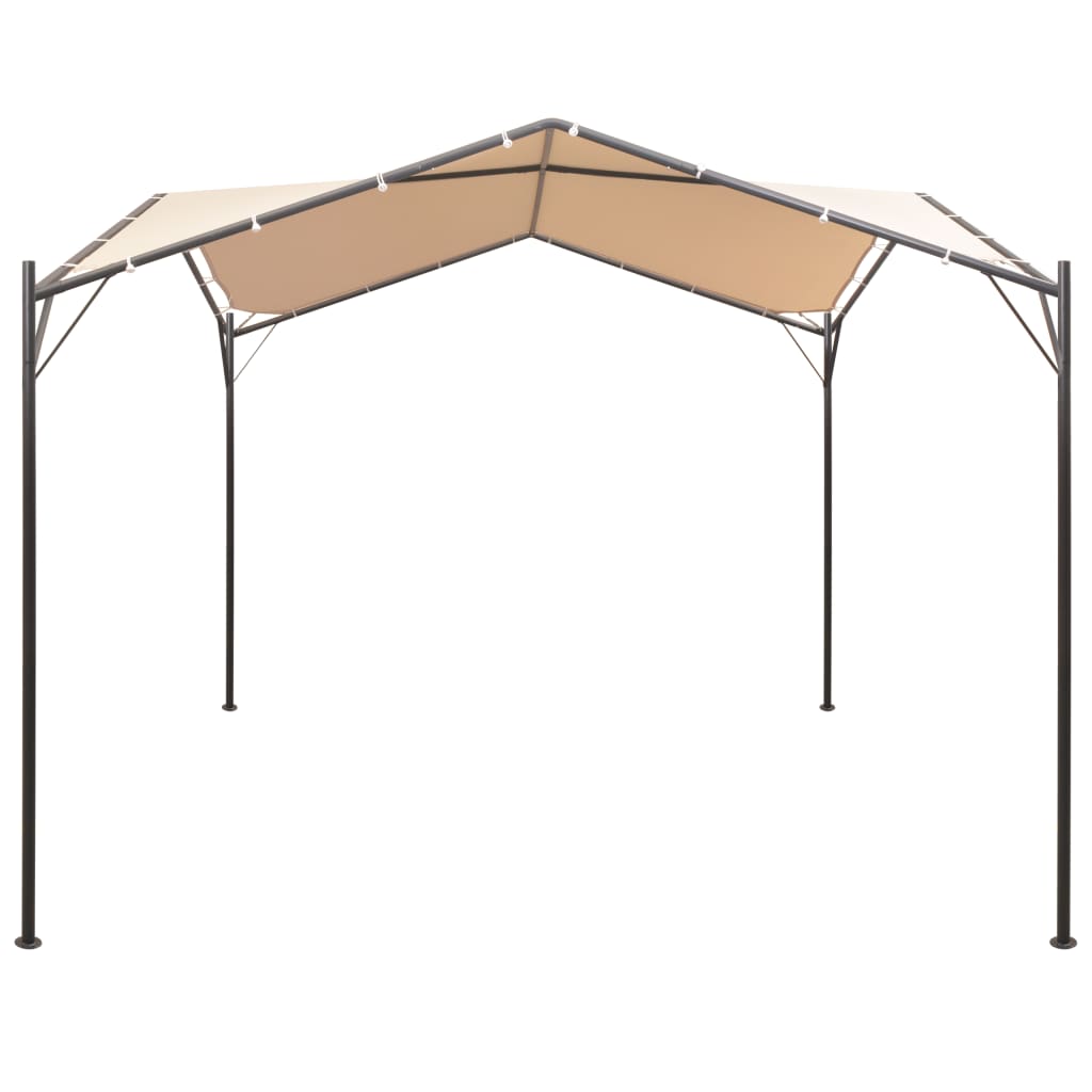 VidaXL Laube 3x3 m Stahl Beige