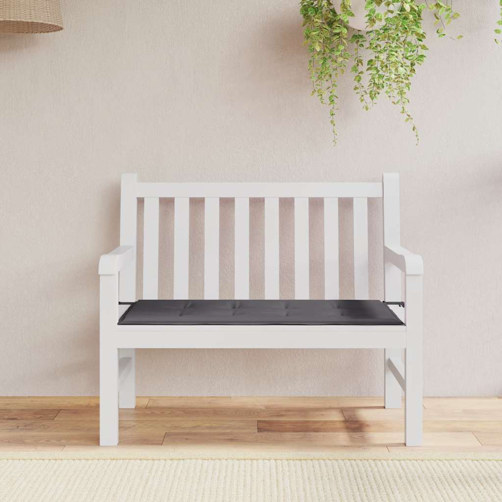 Vidaxl tuinbankkussen 100x50x4 cm oxford stof antracietkleurig