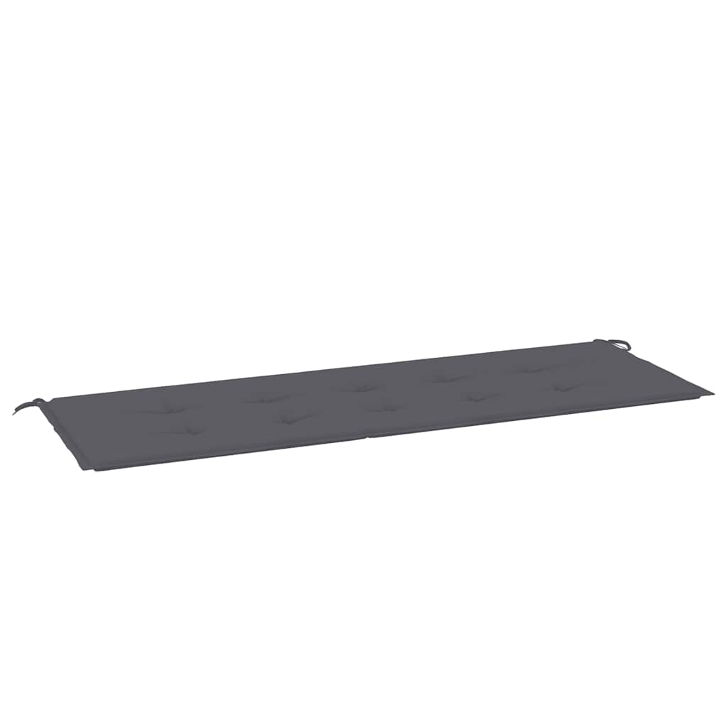 VidaXL Gartenbankkissen 150x50x3 cm Oxford-Gewebe Anthrazit