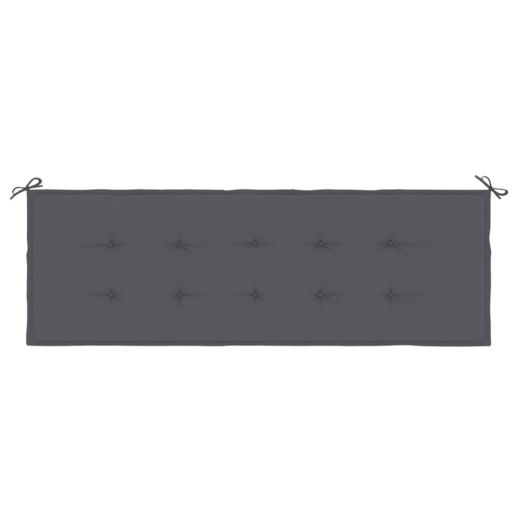 VidaXL Gartenbankkissen 150x50x3 cm Oxford-Gewebe Anthrazit