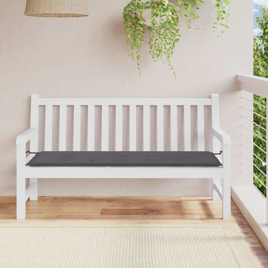 VidaXL Gartenbankkissen 150x50x3 cm Oxford-Gewebe Anthrazit