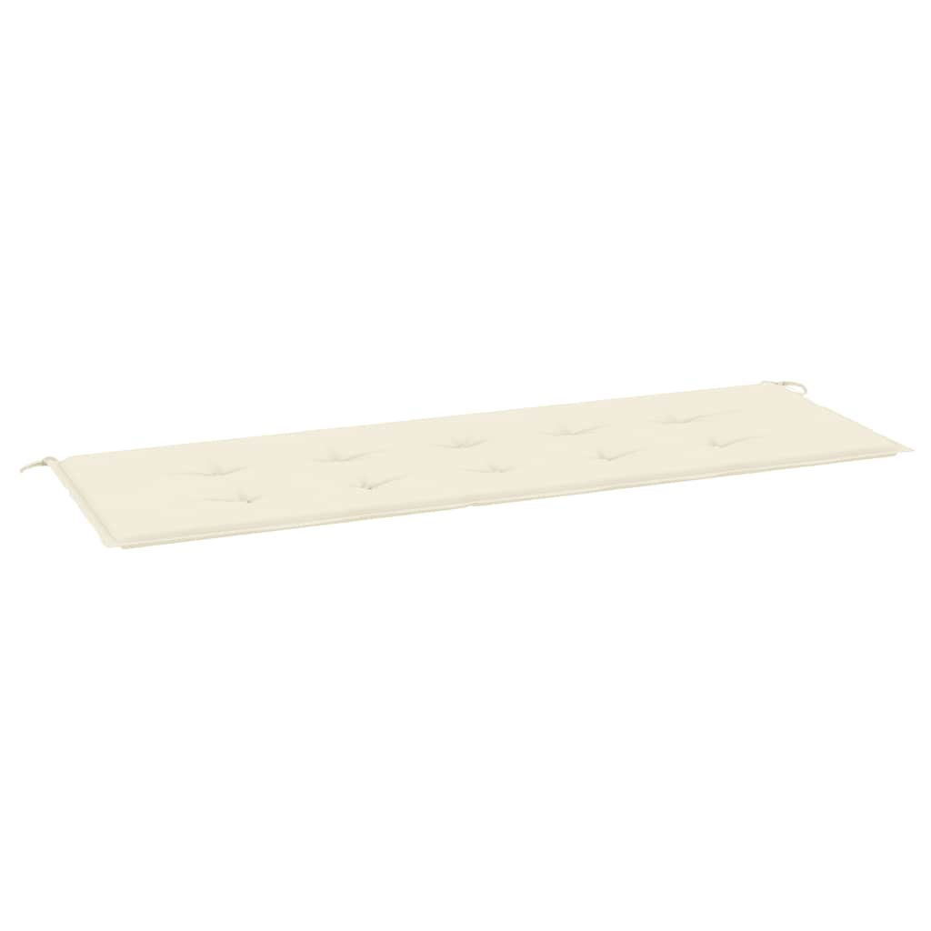 VidaXL Gartenbankkissen 150x50x4 cm Oxford-Gewebe, cremefarben