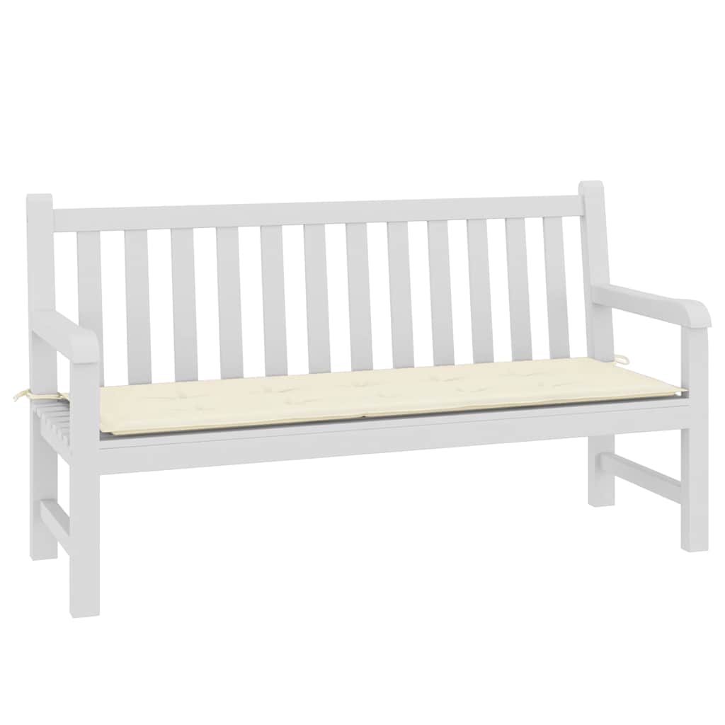 VidaXL Gartenbankkissen 150x50x4 cm Oxford-Gewebe, cremefarben