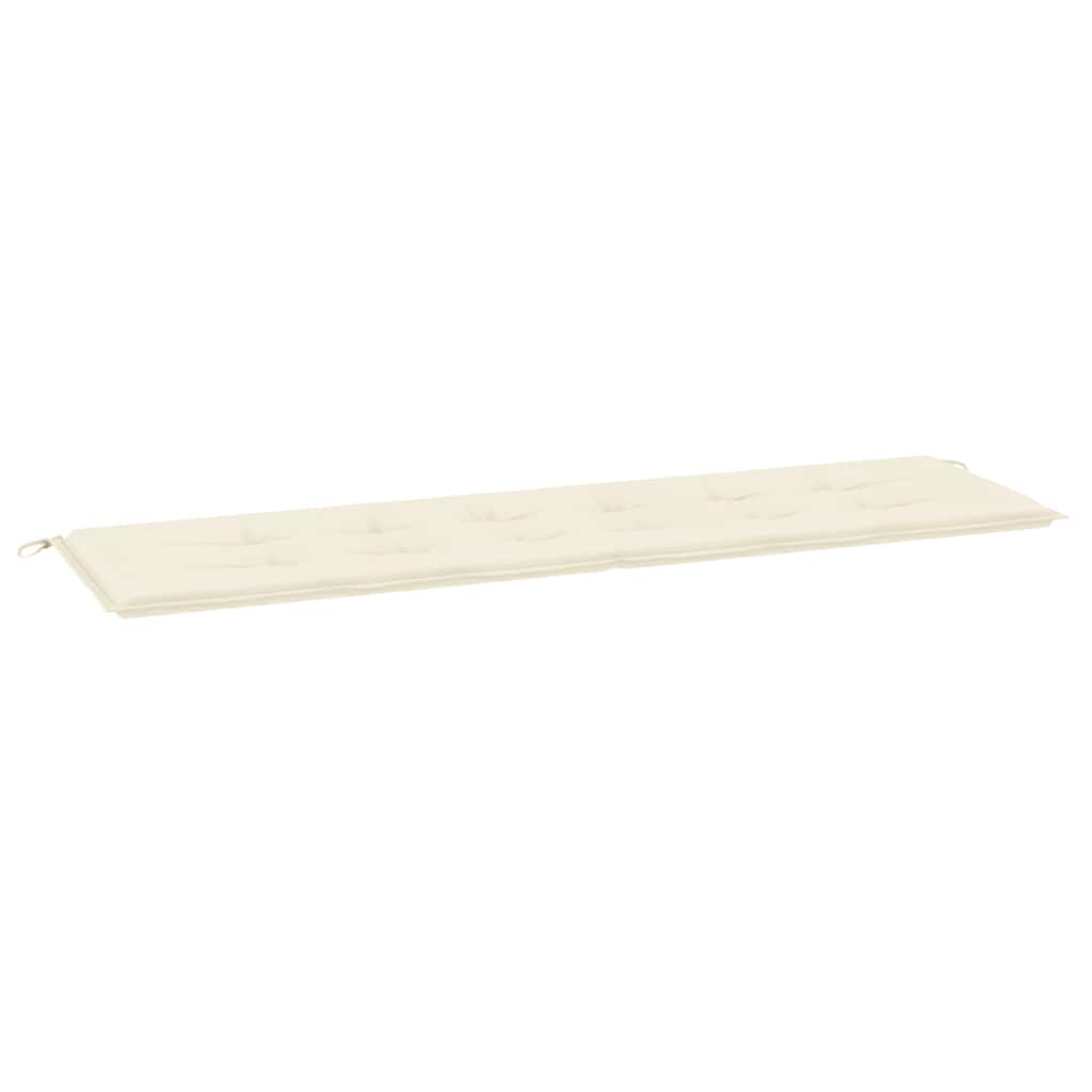 Vidaxl tuinbankkussen 180x50x3 cm oxford stof crèmekleurig