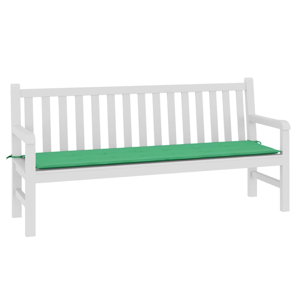 VidaXL Gartenbankkissen 180x50x3 cm Oxford-Gewebe Grün