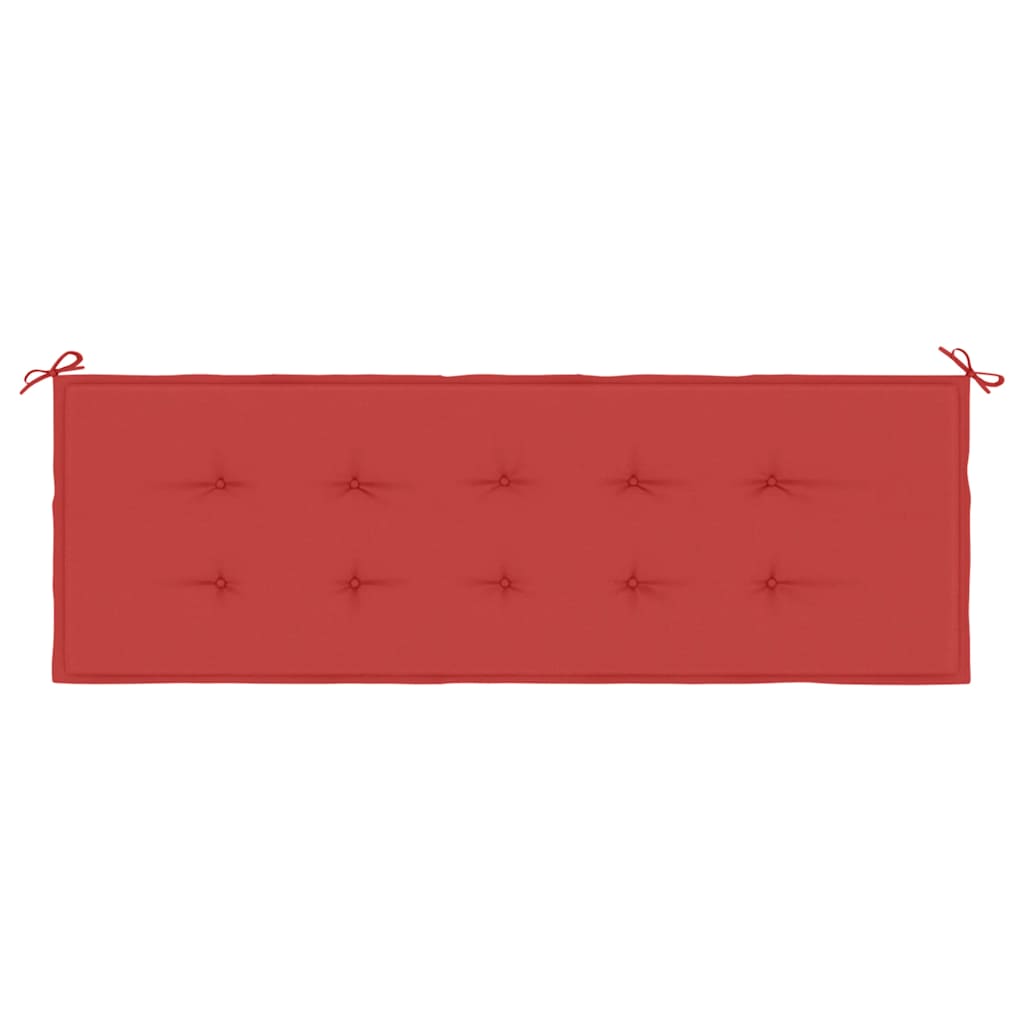 VidaXL Gartenbankkissen 150x50x3 cm Oxford-Gewebe Rot