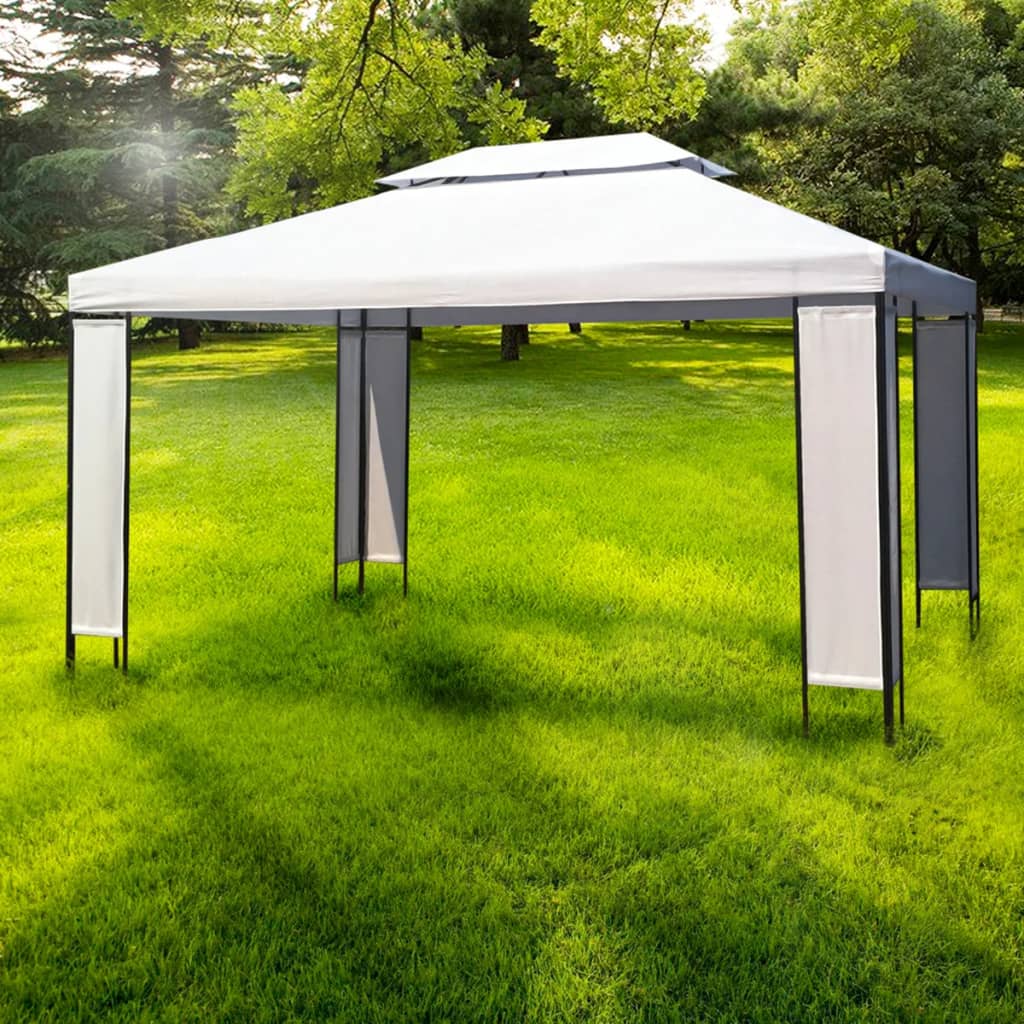 Vidaxl Laube 3x4 m Weiß