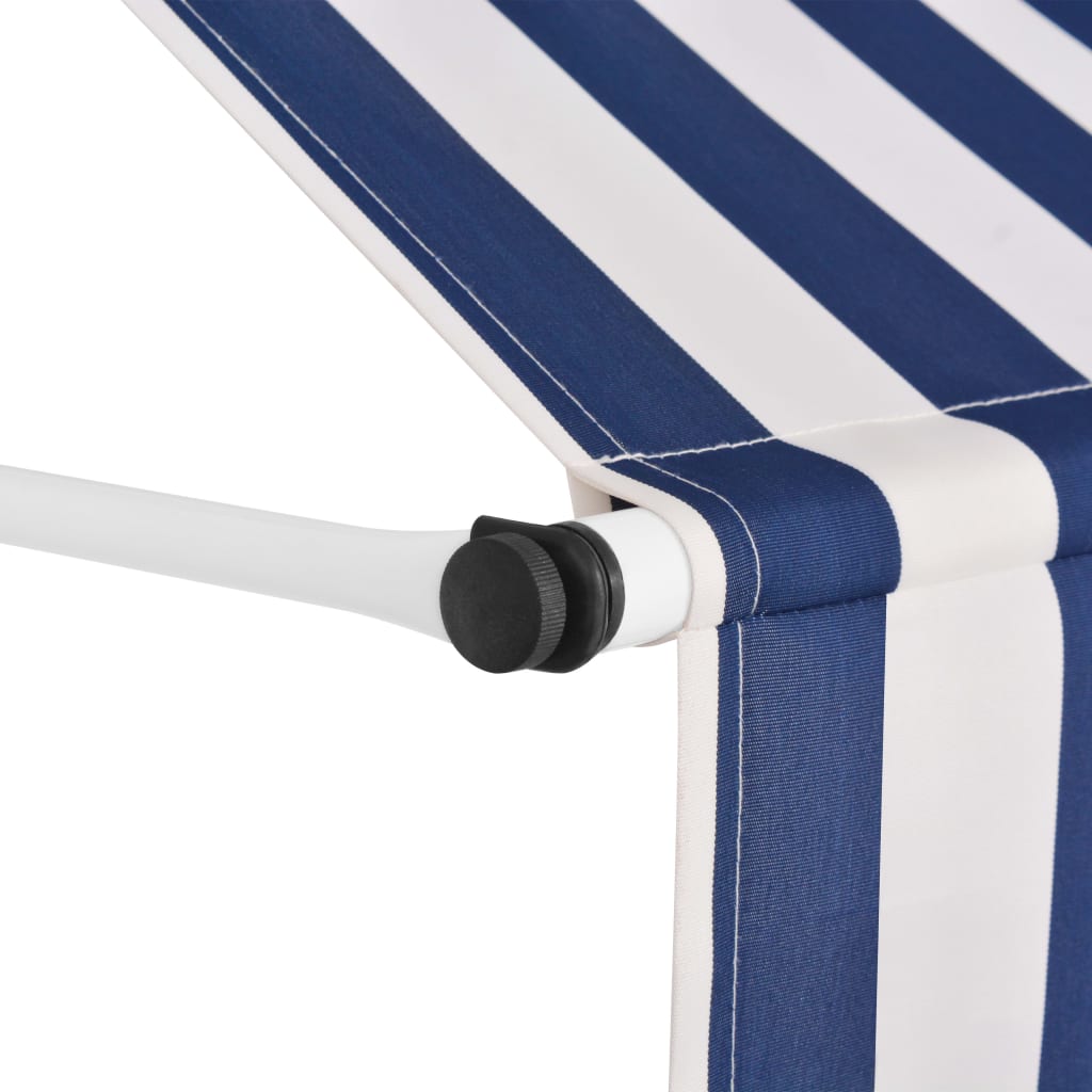 Vidaxl Markise, eigenständig entworfen, 350 cm, blau-weiß gestreift
