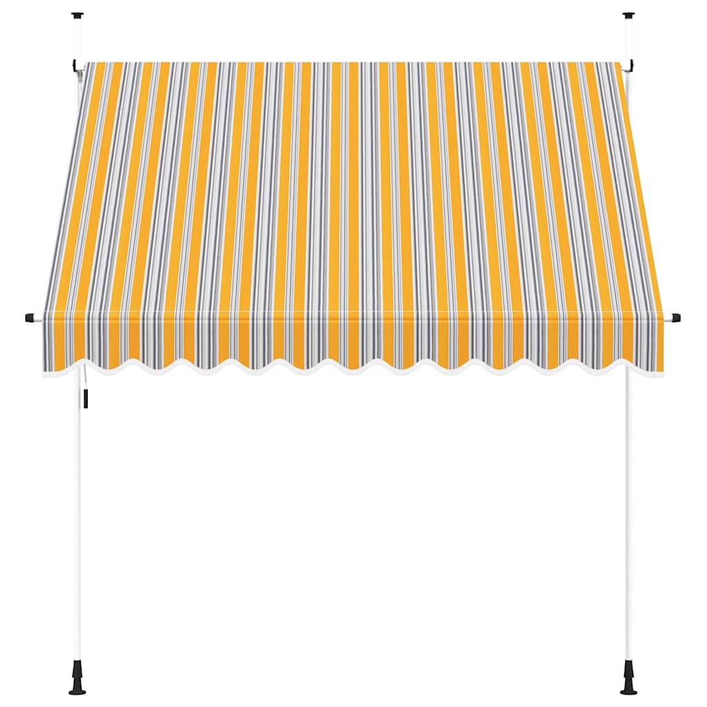 Vidaxl Markise, eigenständig entworfen, 250 cm, gelb-blau gestreift