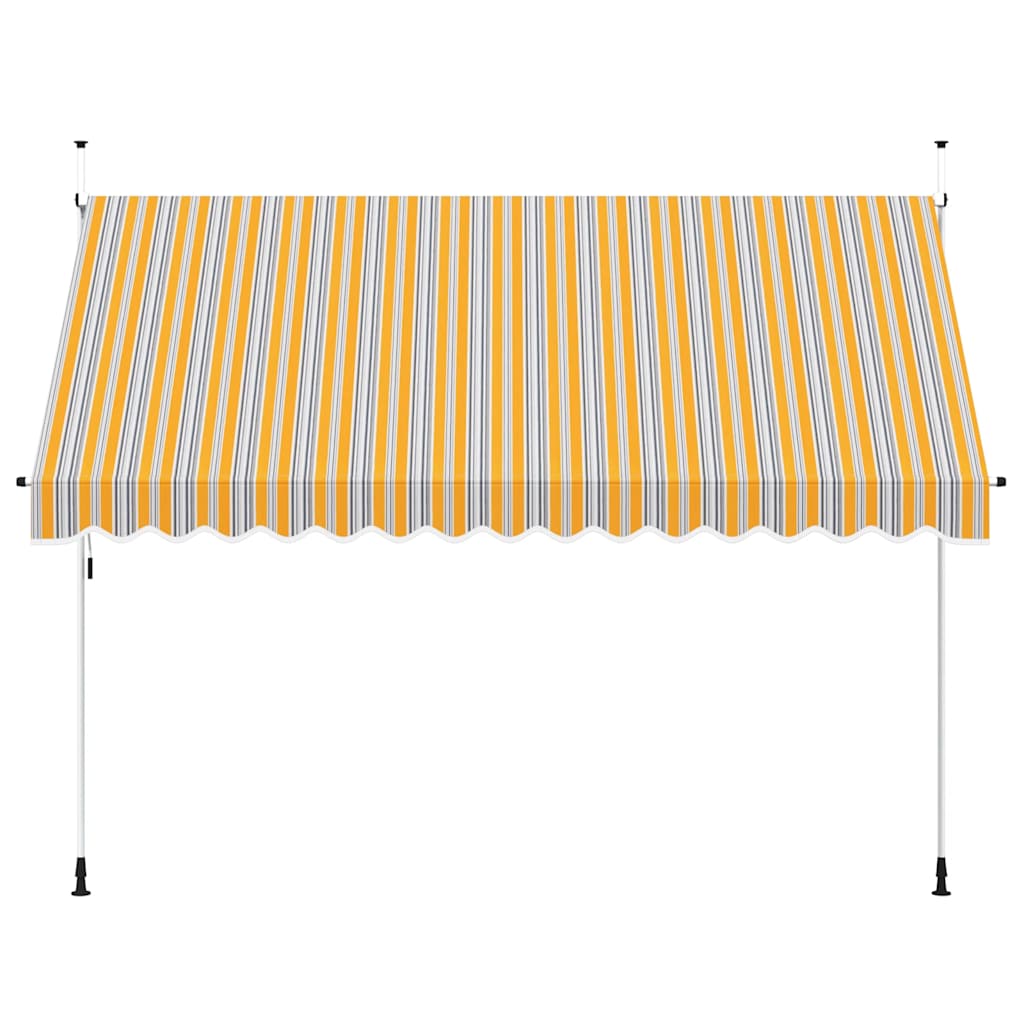 Vidaxl Markise, eigenständig entworfen, 350 cm, gelb-blau gestreift