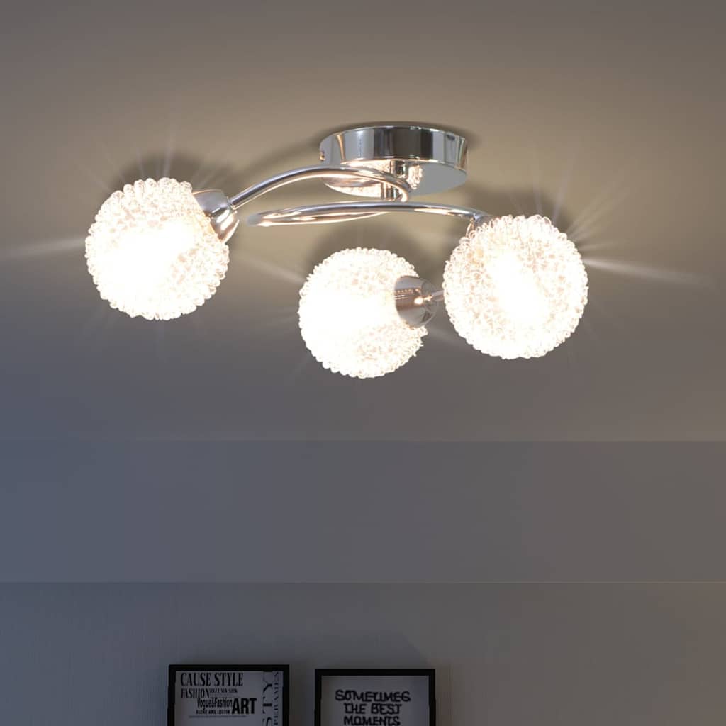 VidaXL Deckenleuchte mit 3 LED-Leuchtmitteln G9 120 W
