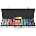 Vidaxl Poker-Set mit 500 Chips aus Aluminium