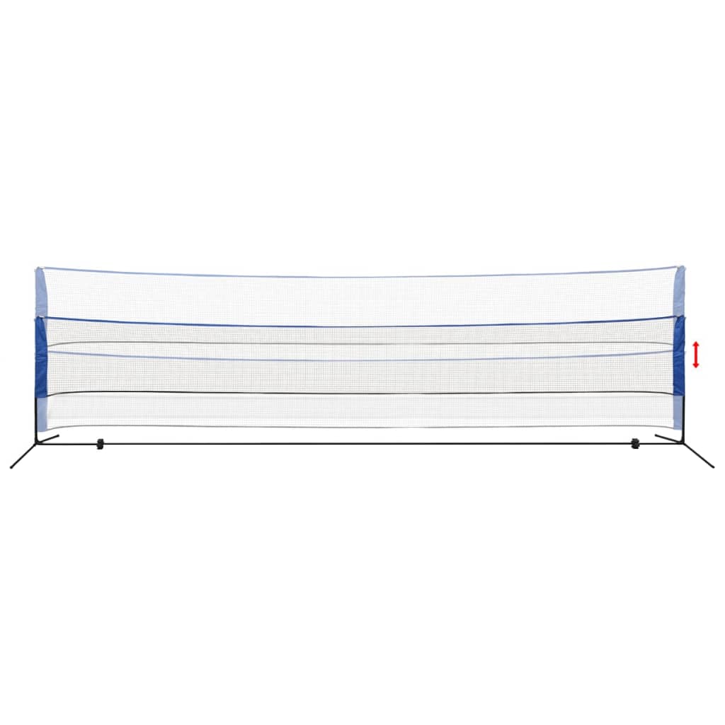Vidaxl badmintonnet met shuttles 600 x 155 cm
