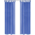 VidaXL Voile-Gardinen 140 x 245 cm, Königsblau, 2 Stück