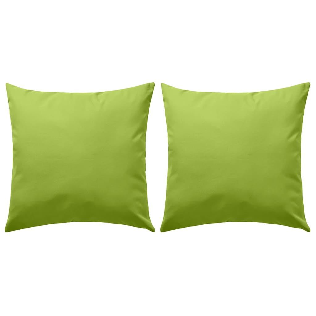 VidaXL Outdoor -Kissen 45x45 cm Apfelgrün 2 Stück