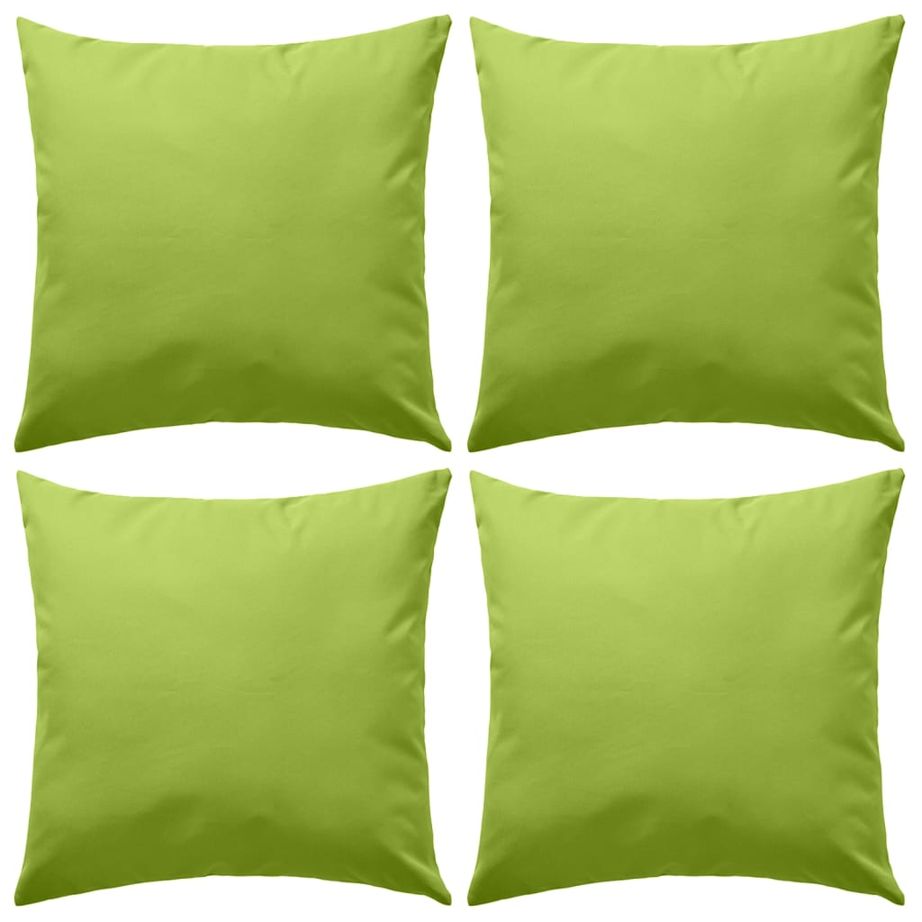 VidaXL Outdoor -Kissen 45x45 cm Apfelgrün 4 Stück