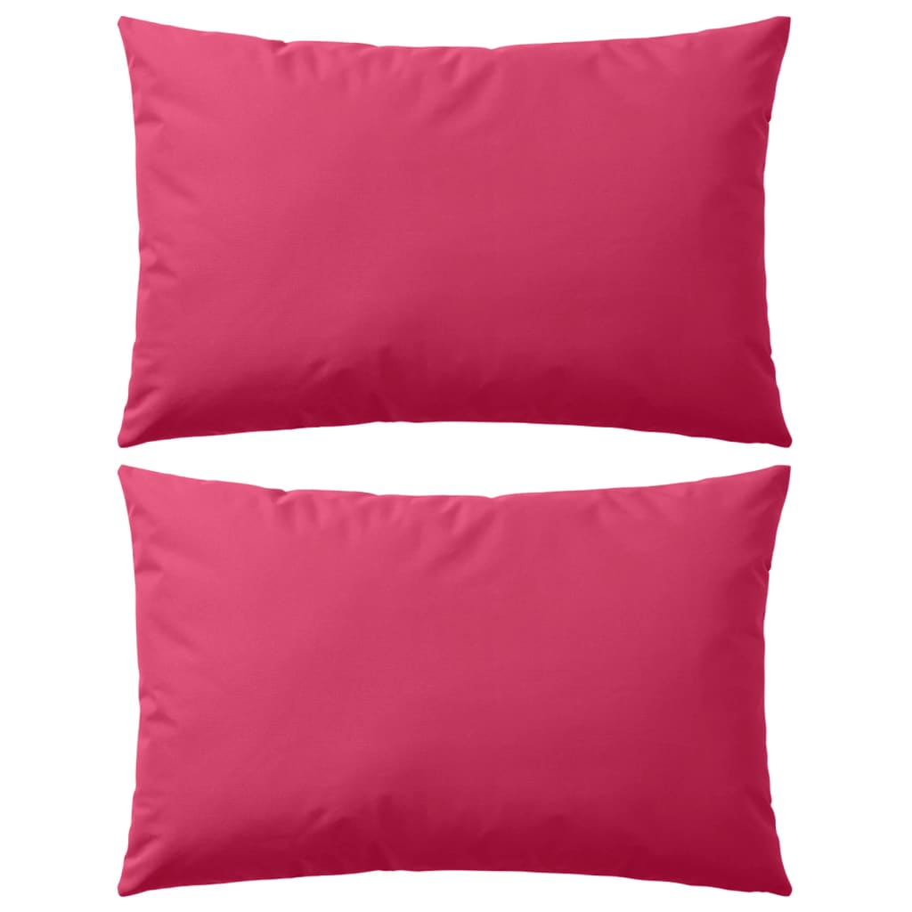 VidaXL Outdoor-Kissen 60x40 cm Rosa 2 Stück