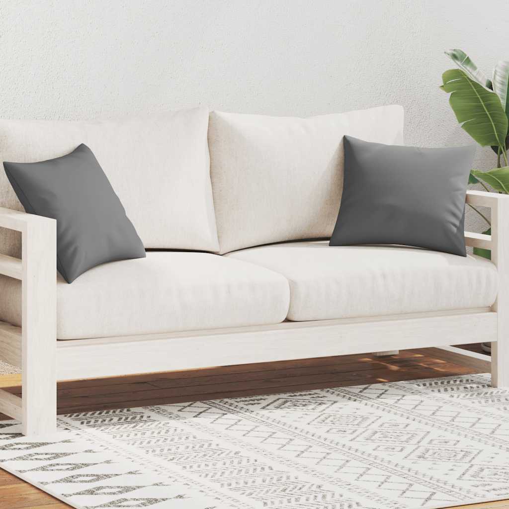VidaXL Outdoor-Kissen 45x45 cm Grau 2 Stück