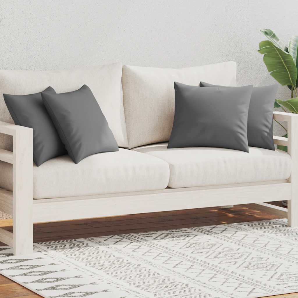 VidaXL Outdoor-Kissen 45x45 cm Grau 4 Stück