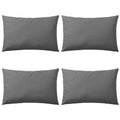 VidaXL Outdoor-Kissen 60x40 cm Grau 4 Stück