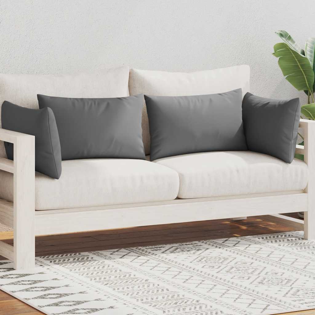 VidaXL Outdoor-Kissen 60x40 cm Grau 4 Stück