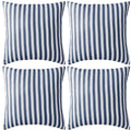 VidaXL Outdoor-Kissen 45x45 cm, gestreift, marineblau, 4 Stück