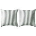 Vidaxl buitenkussens 45x45 cm gestreept grijs 2 st